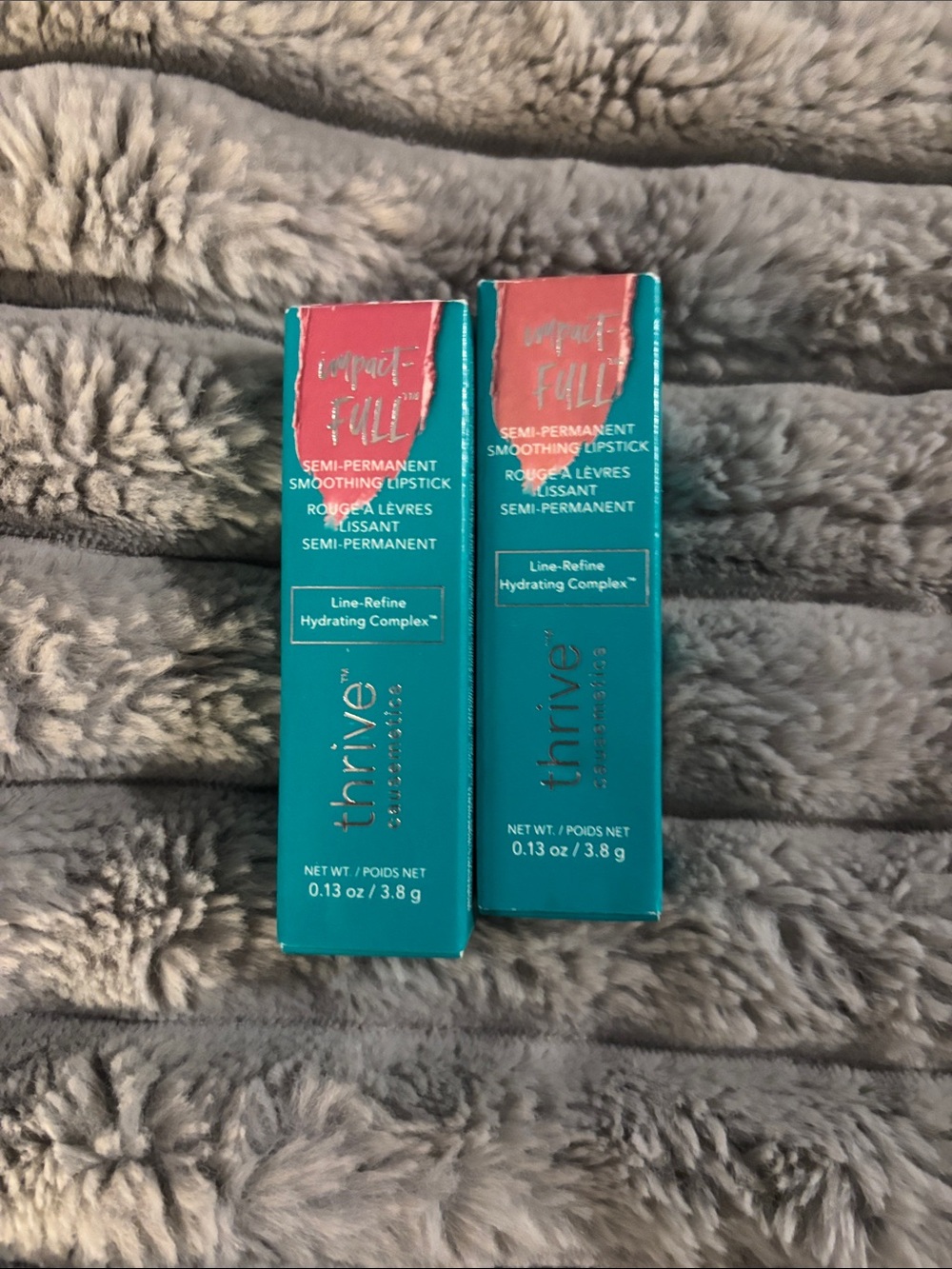 thrive causemetics Impact Full Semi-Permanent Lipstick Duo - Bright Pink Shades